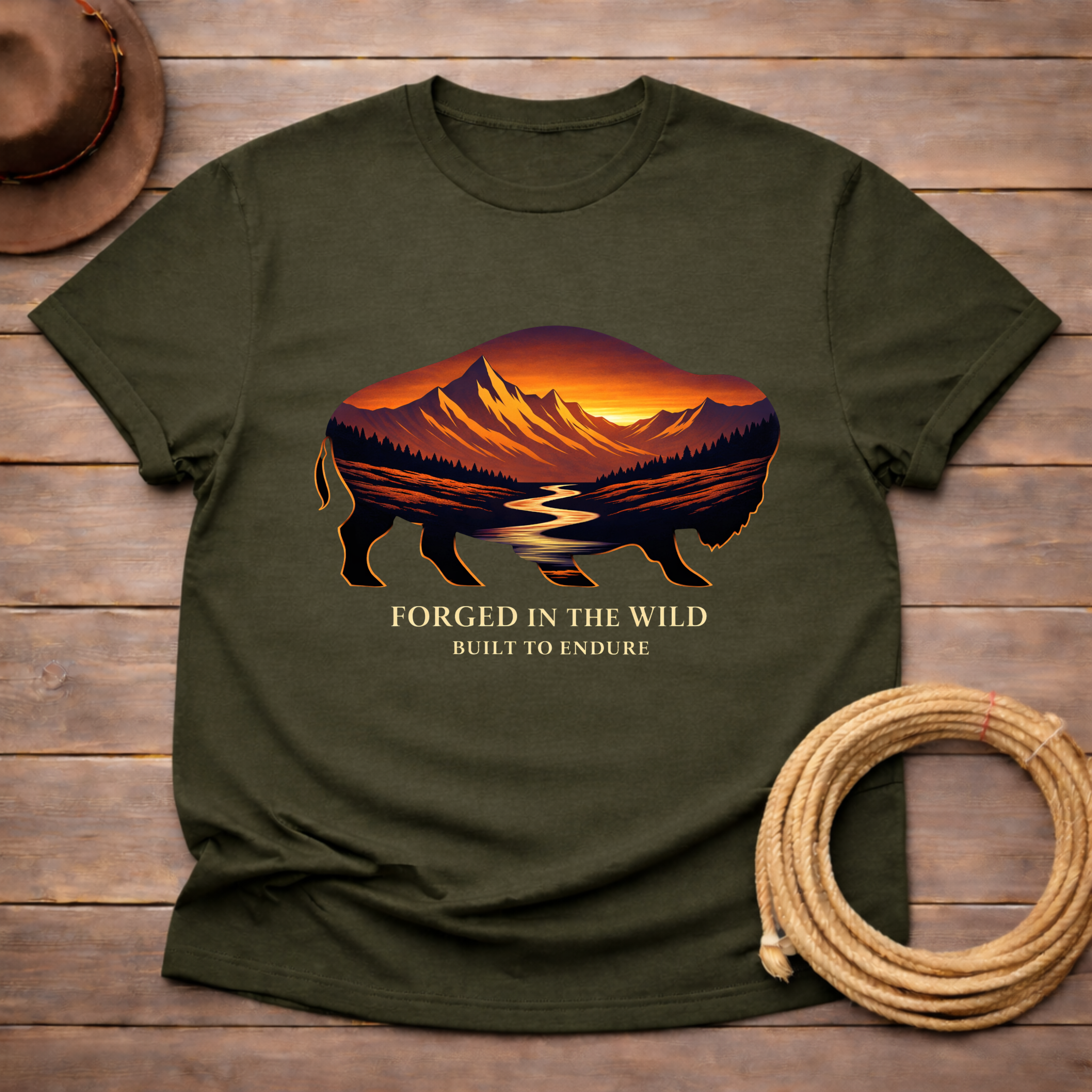 Forged in the Wild Sunset T-shirt