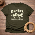 Roam Free Rooted in the Land Mustang T-shirt