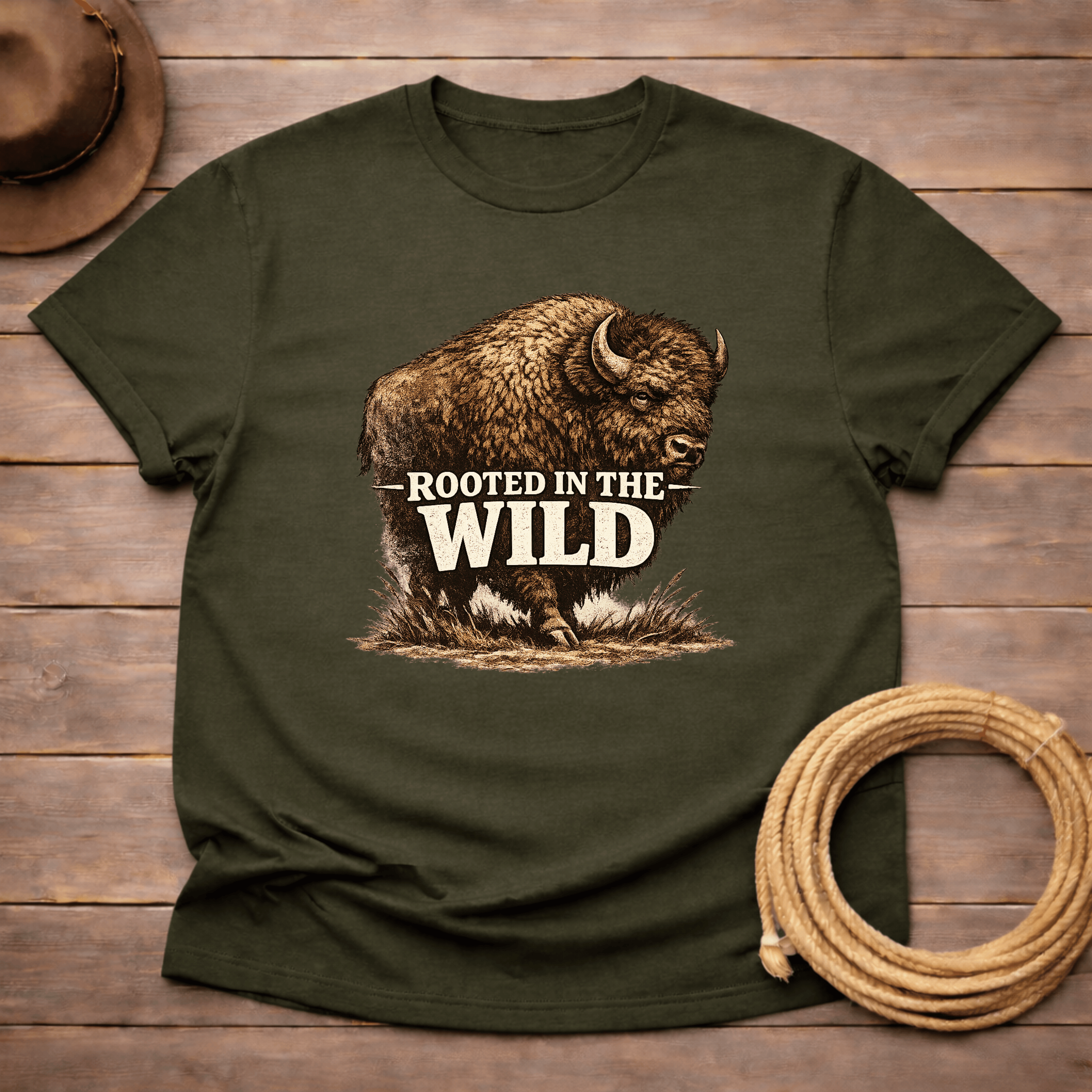 Rooted in the Wild Buffalo T-shirt