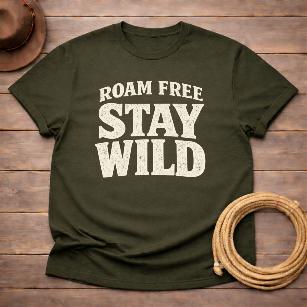Roam Free Stay Wild t-shirt