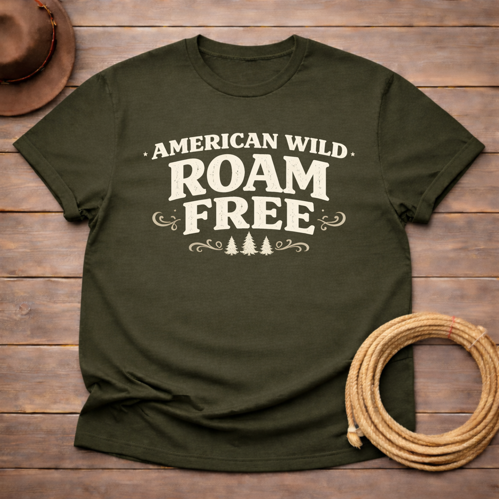 American Wild Roam Free T-shirt