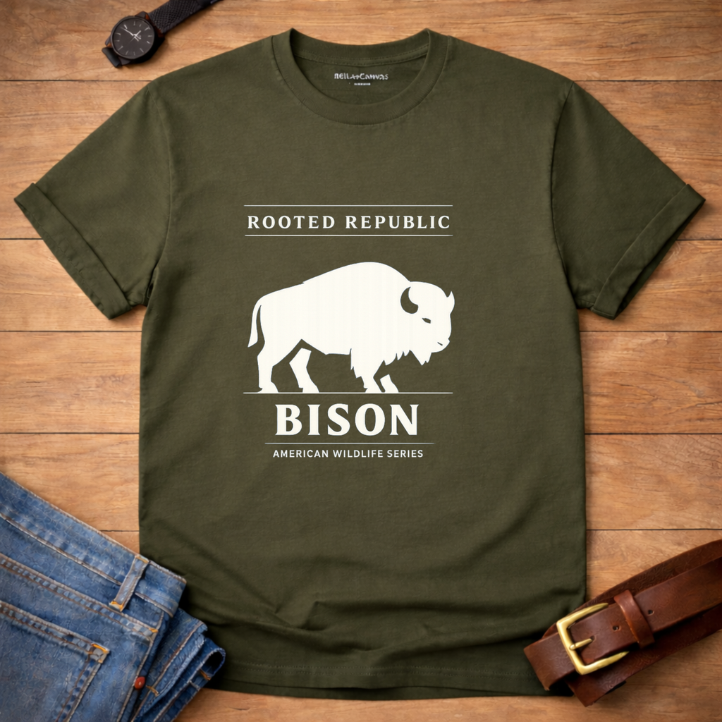 American Wildlife Bison T-shirt