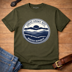 Great Smokey Mts Badge T-shirt