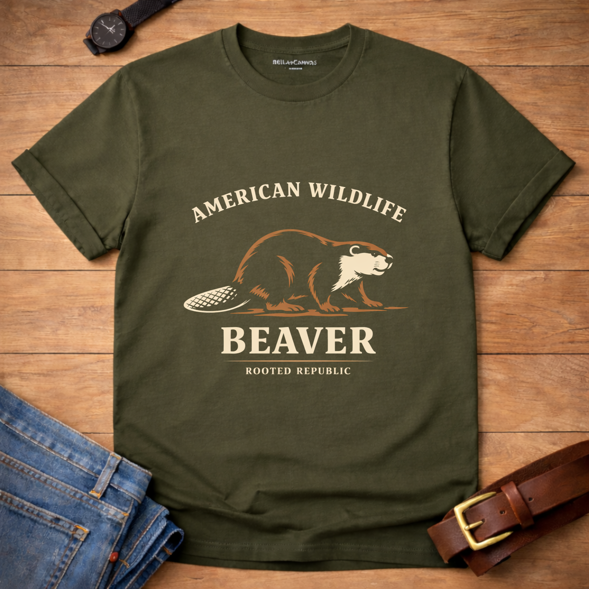American Wildlife Beaver T-shirt