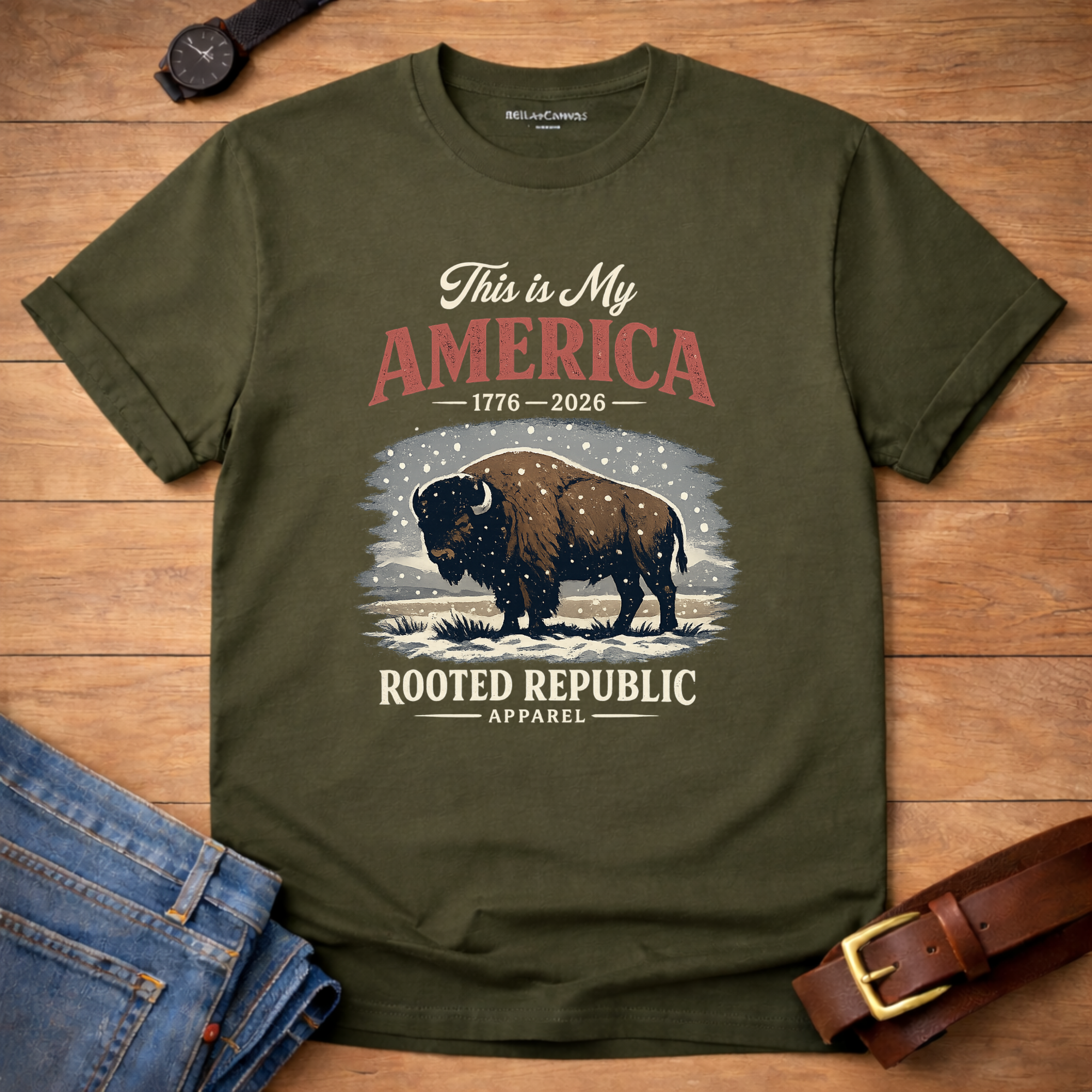 My America Buffalo T-shirt