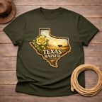 Raised in Texas Yellow Rose T-shirt