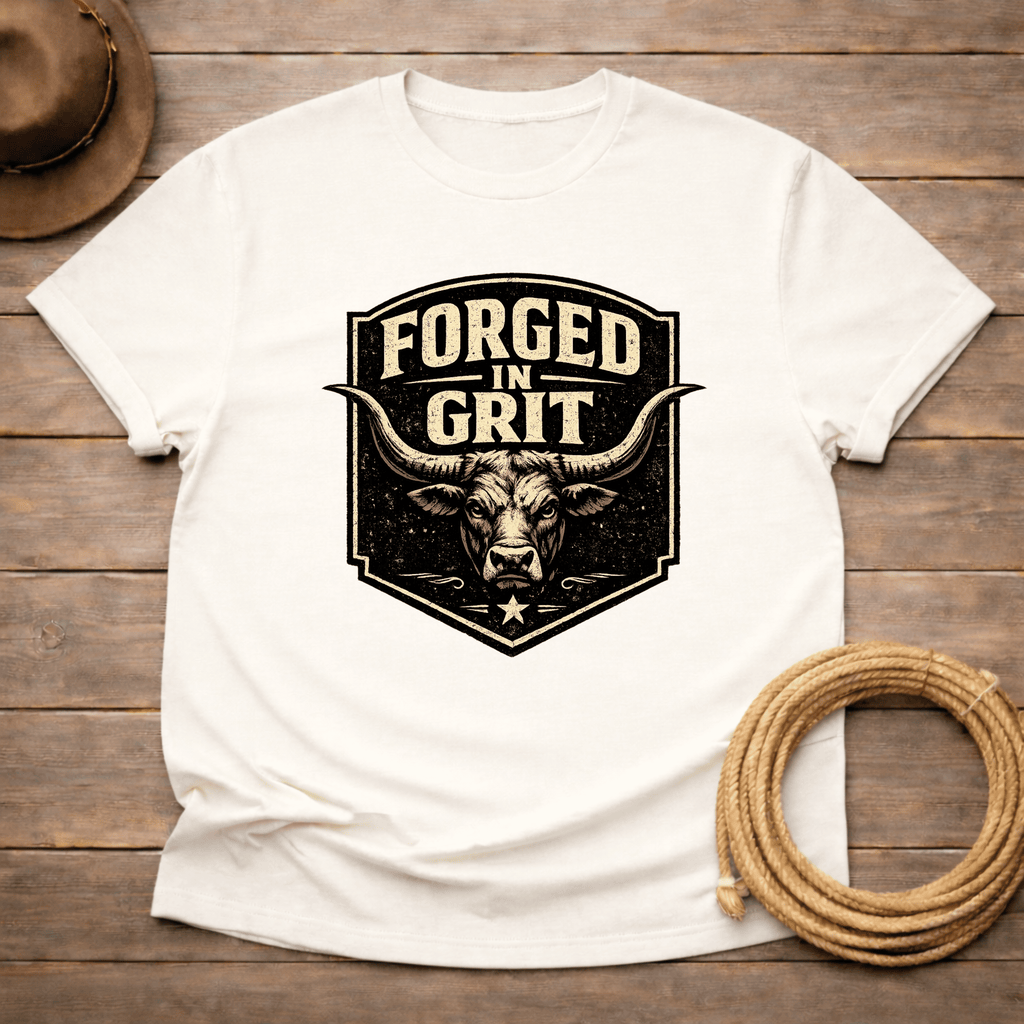 Forged in Grit Longhorn T-shirt