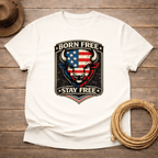 Born Free Stay Free Buffalo Badge T-shirt