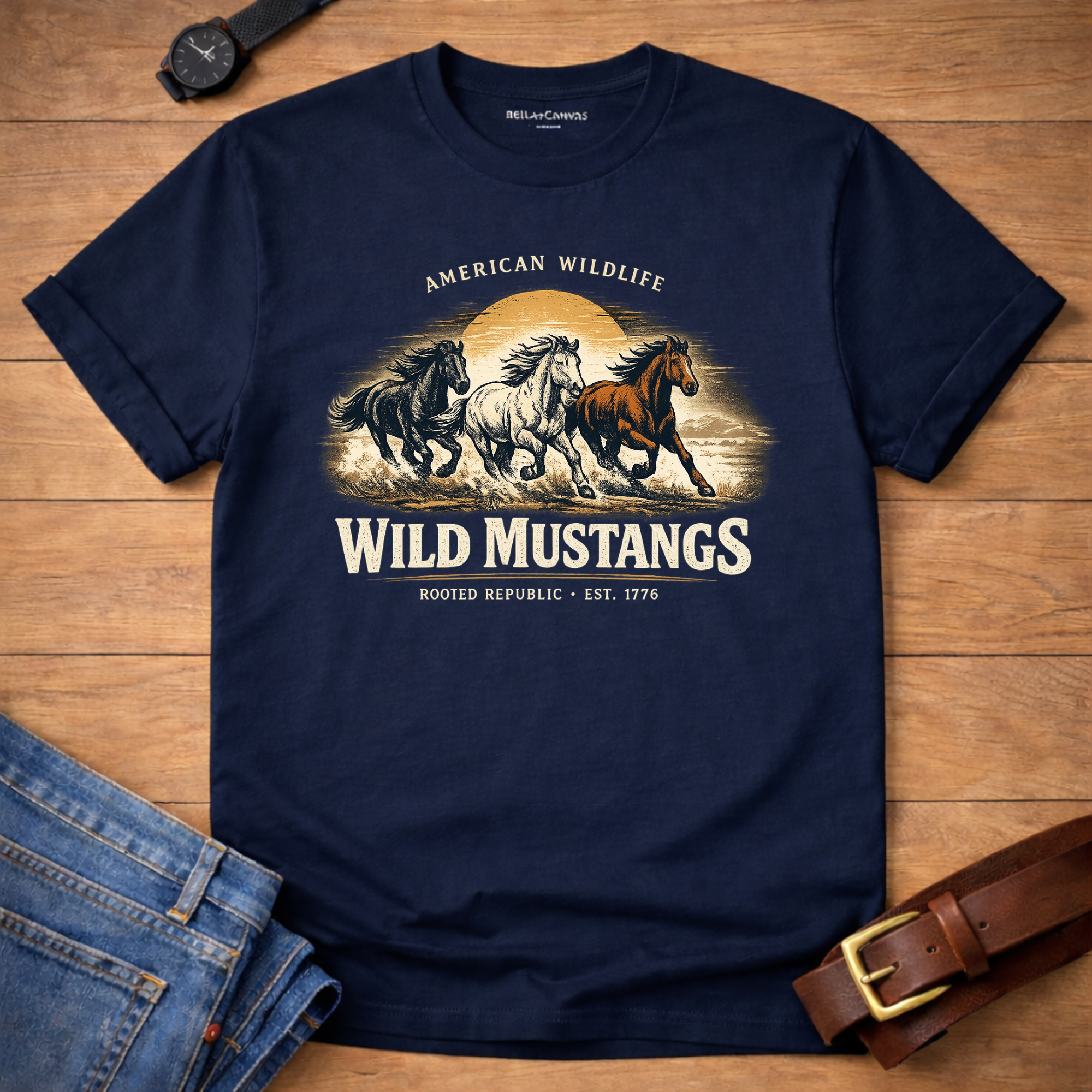 Wildlife Mustangs T-shirt