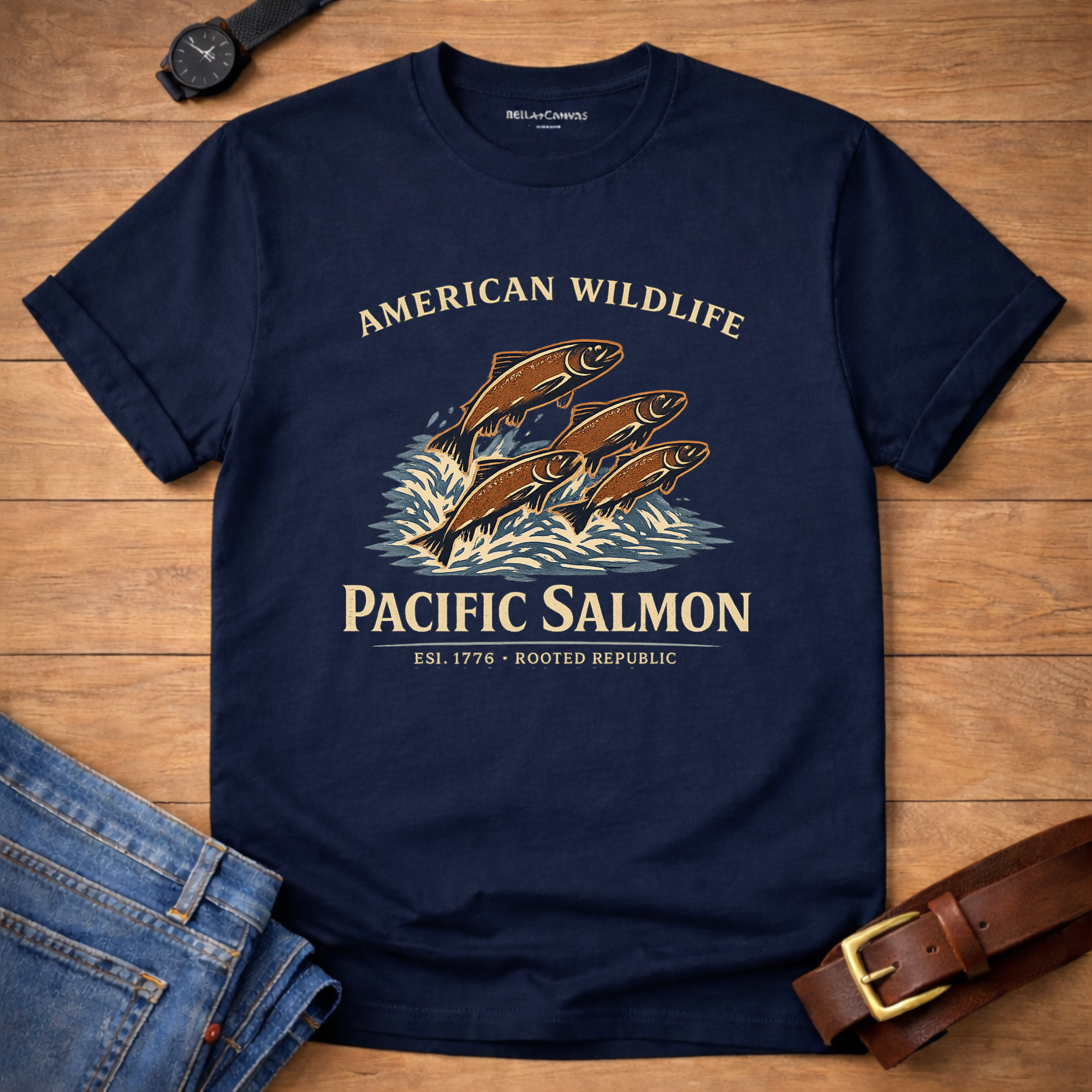 Wildlife Salmon T-shirt
