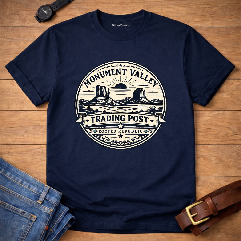 Momument Valley Trading Post Badge T-shirt