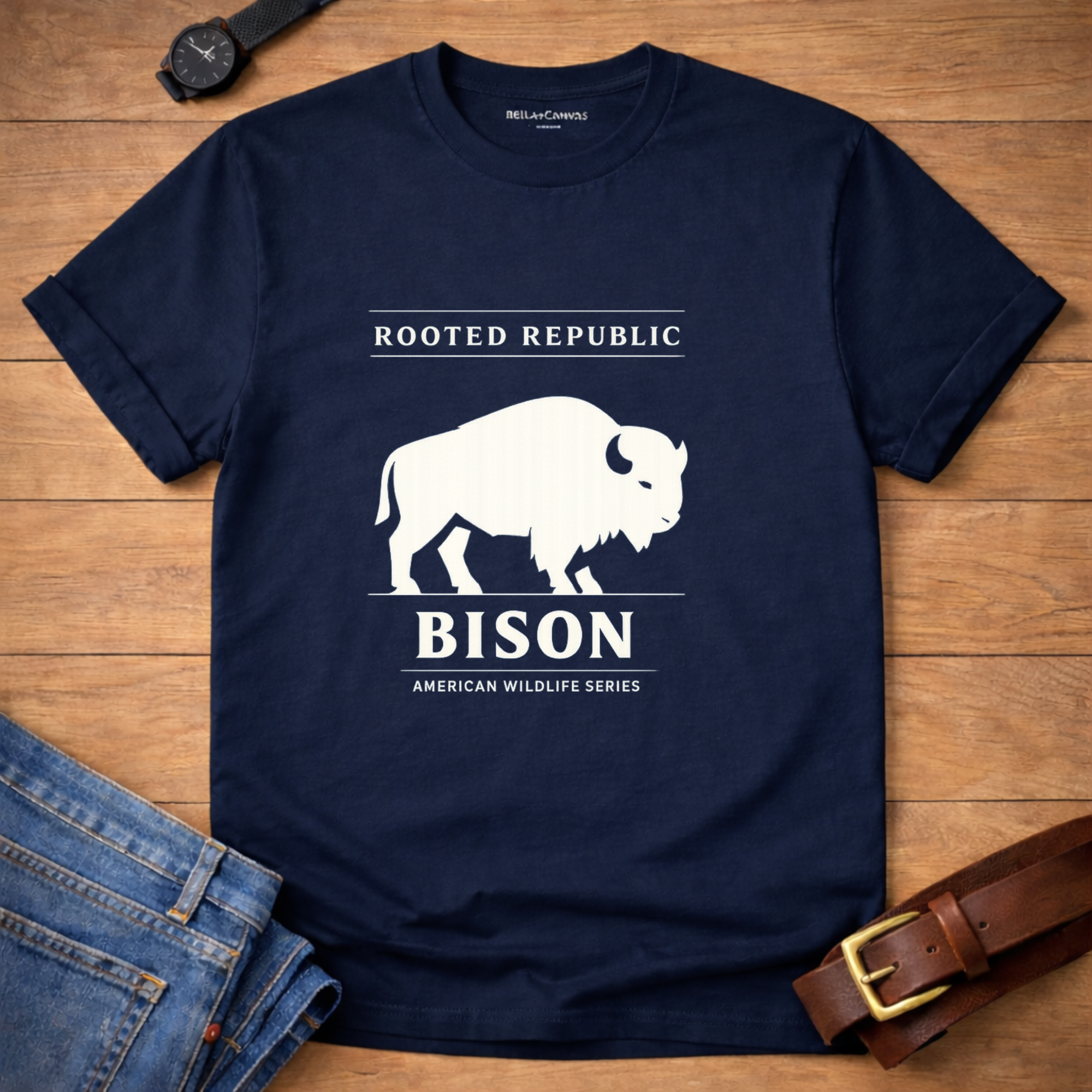 American Wildlife Bison T-shirt