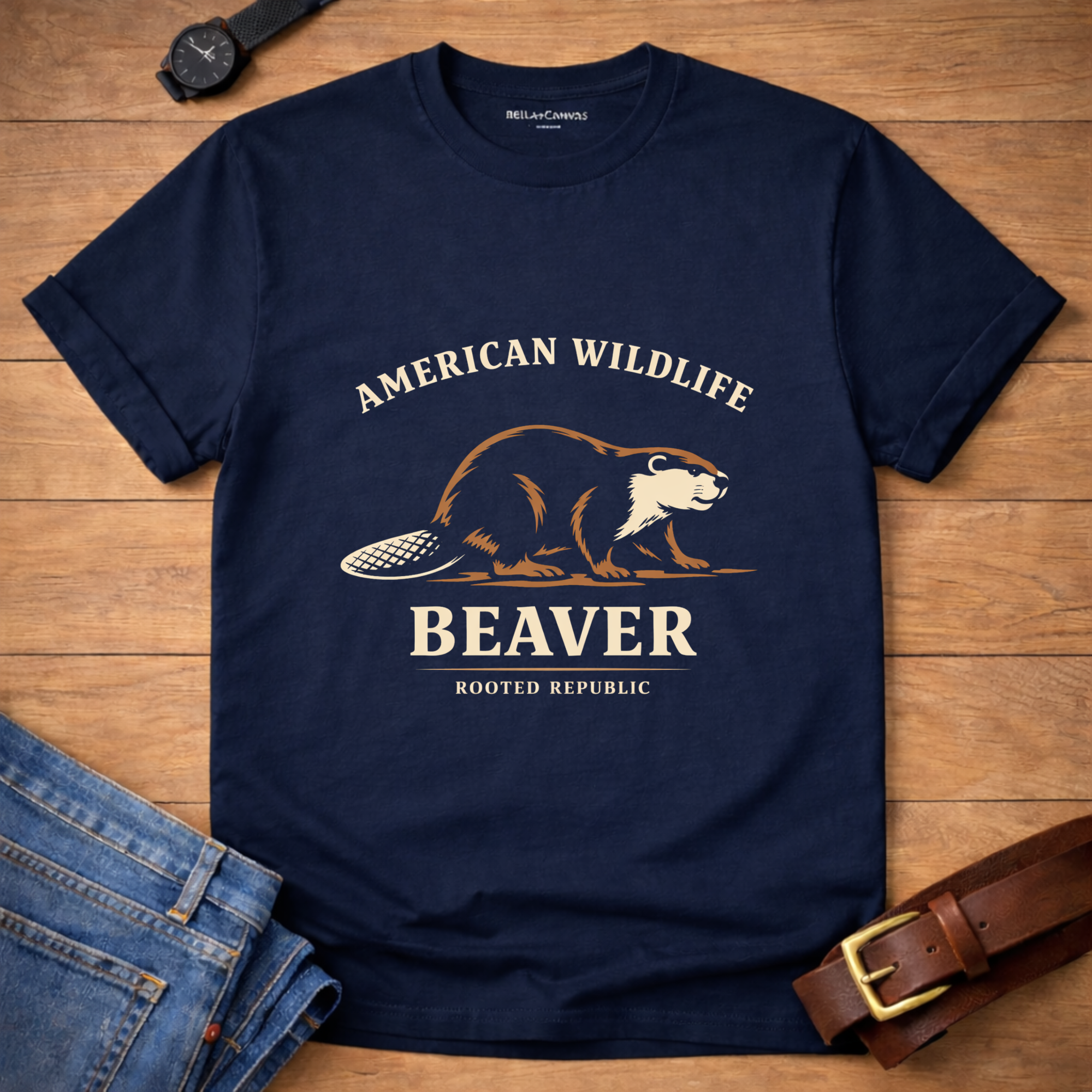 American Wildlife Beaver T-shirt