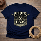 Rooted in Texas Longhorn Badge T-shirt