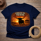 Forged in Texas Longhorn Sunset T-shirt