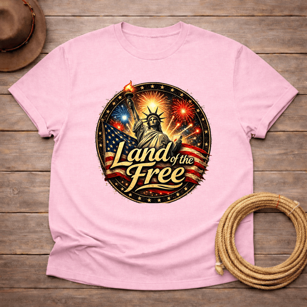Land of the Free Patriotic T-shirt