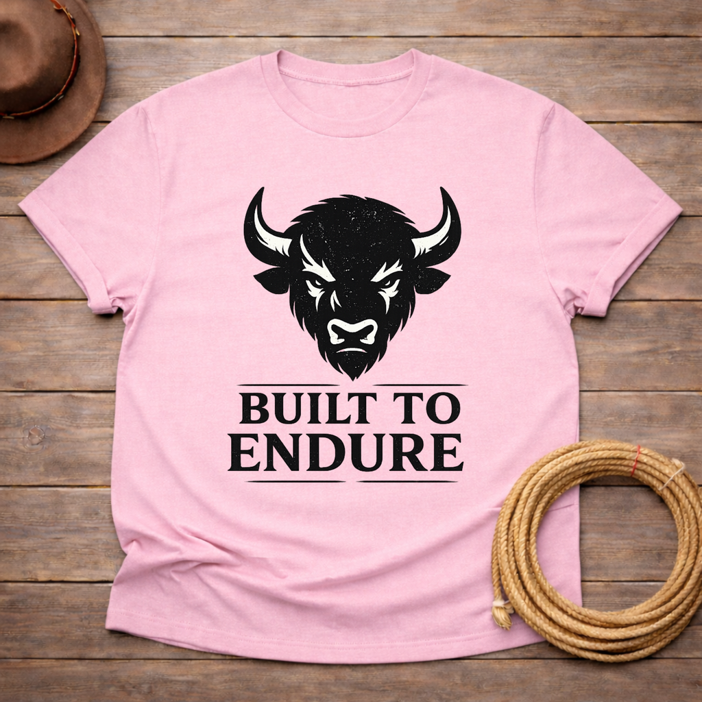 Built to Endure Buffalo Head T-shirt