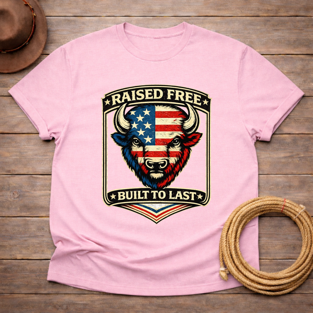 Raised Free Built to Last T-shirt