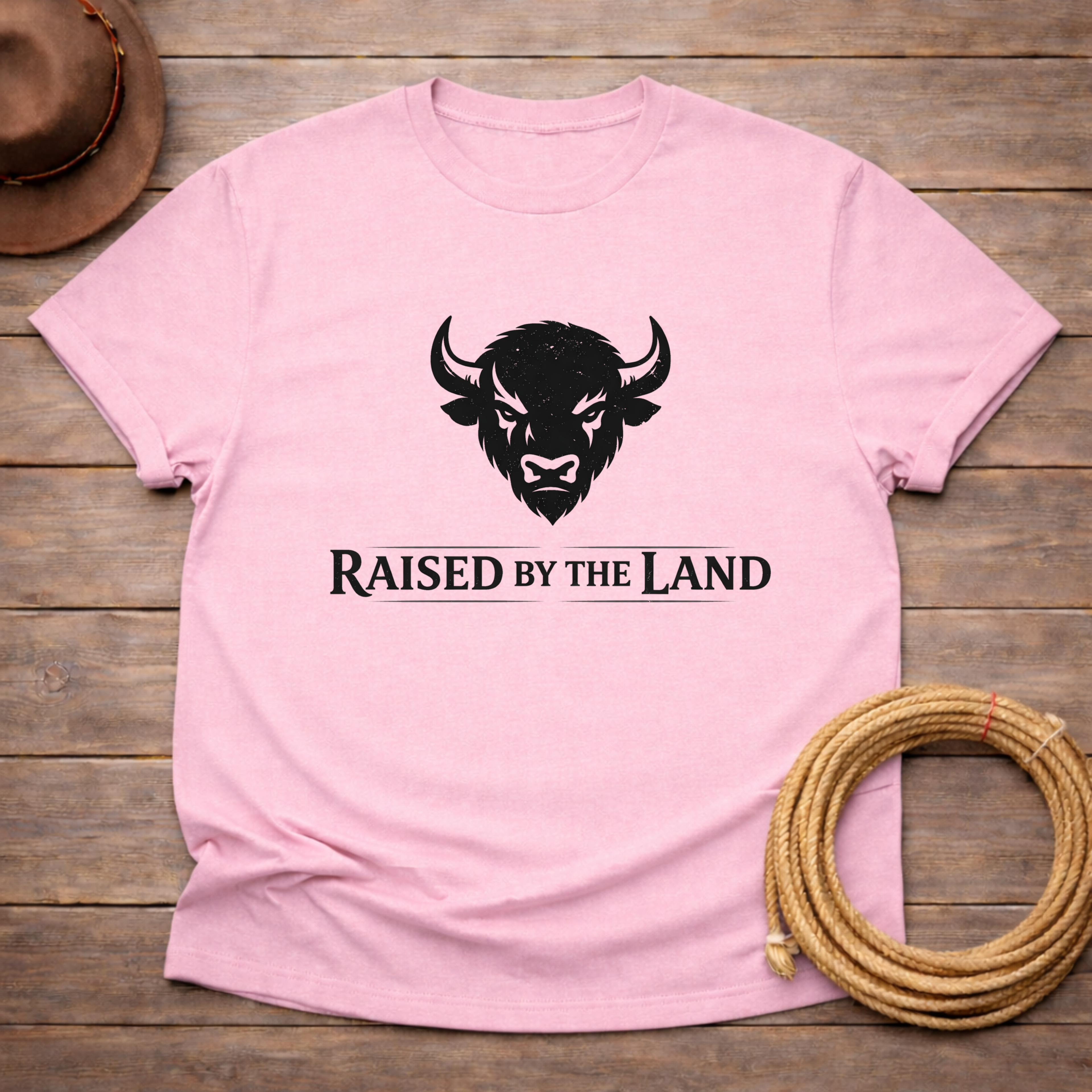 Raised by the Land Buffalo Head T-shirt