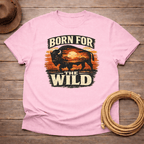 Born for the Wild Buffalo Sunset T-shirt