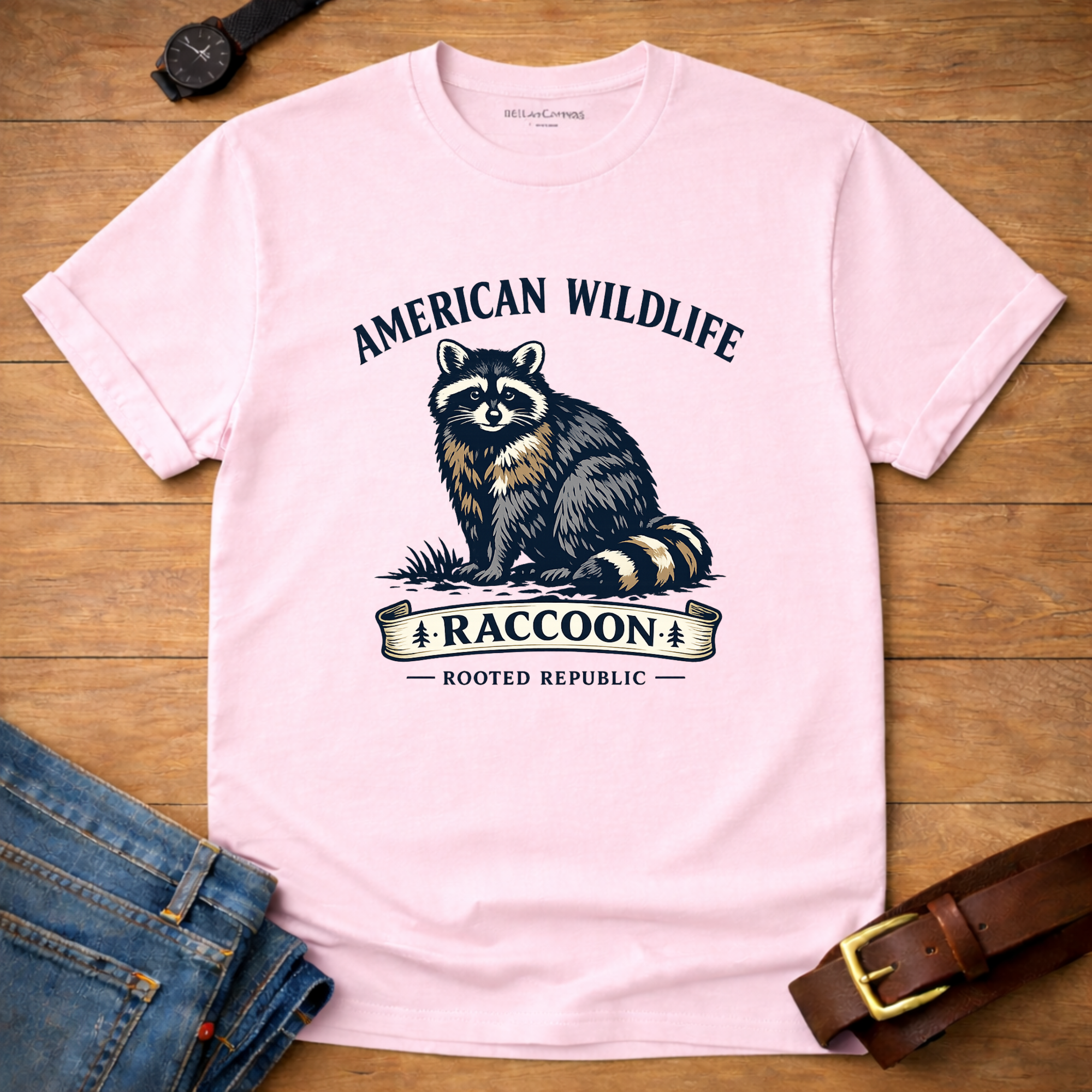 American Wildlife Raccoon T-shirt