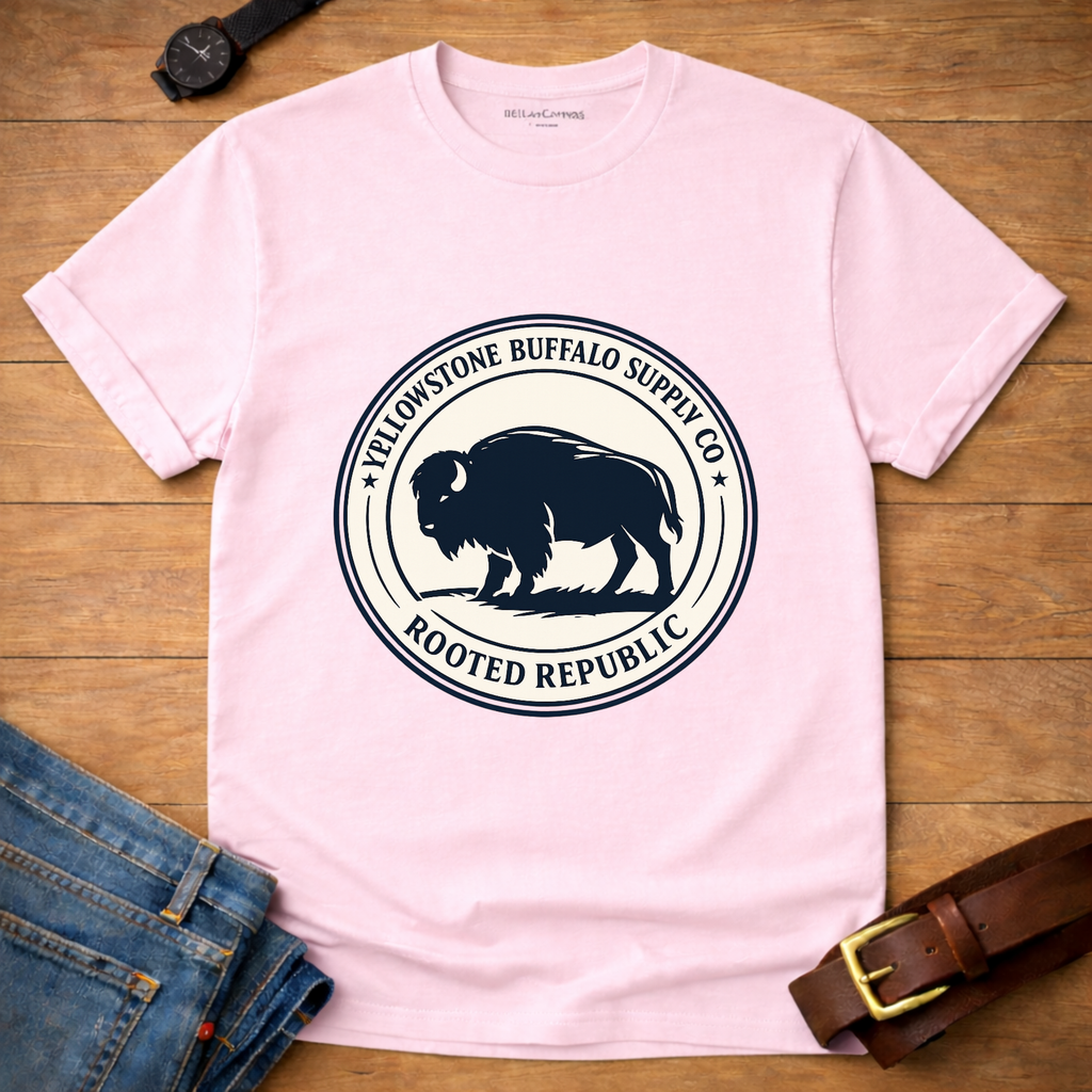 Yellowstone Buffalo Supply Badge T-shirt
