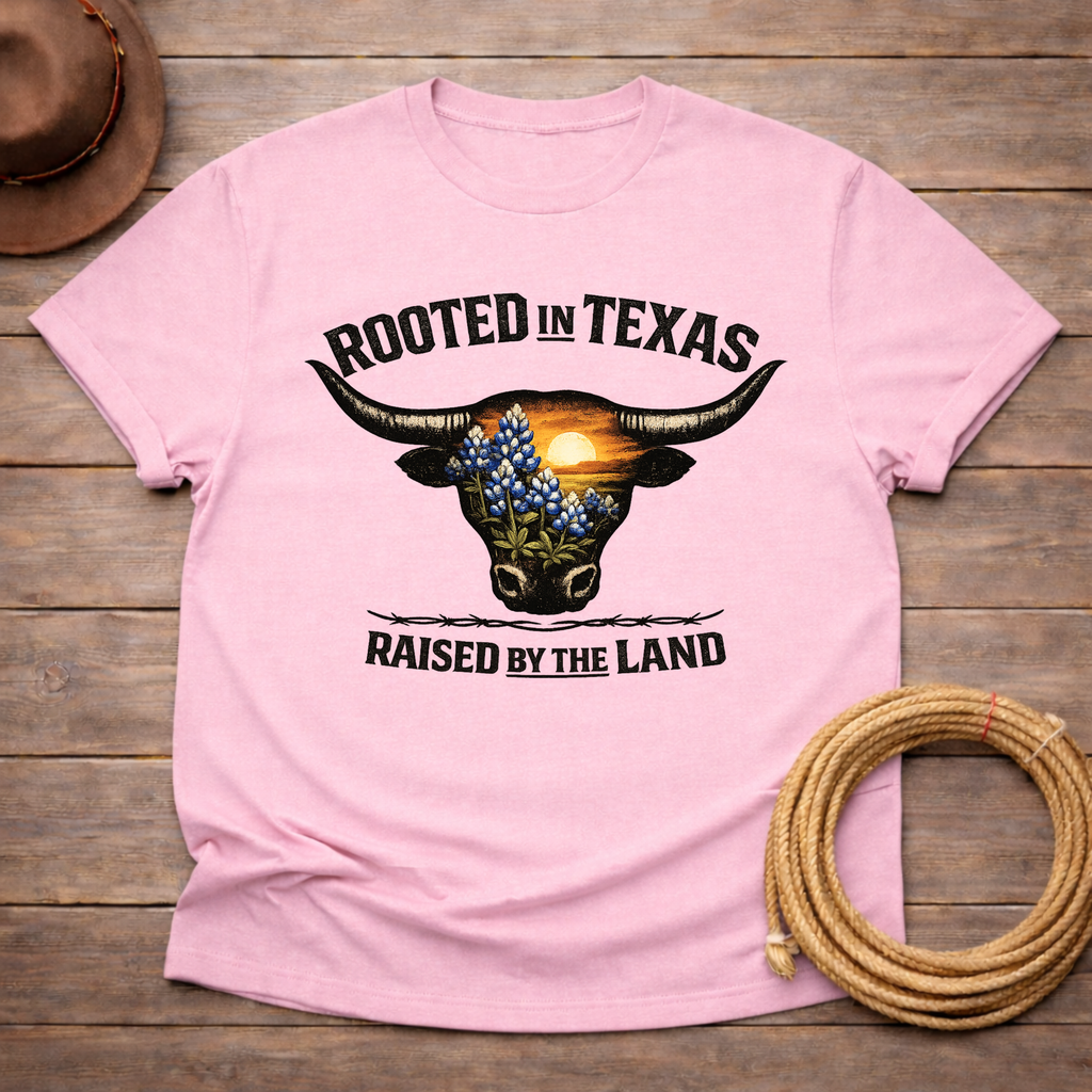 Rooted in Texas Bluebonnets T-shirt