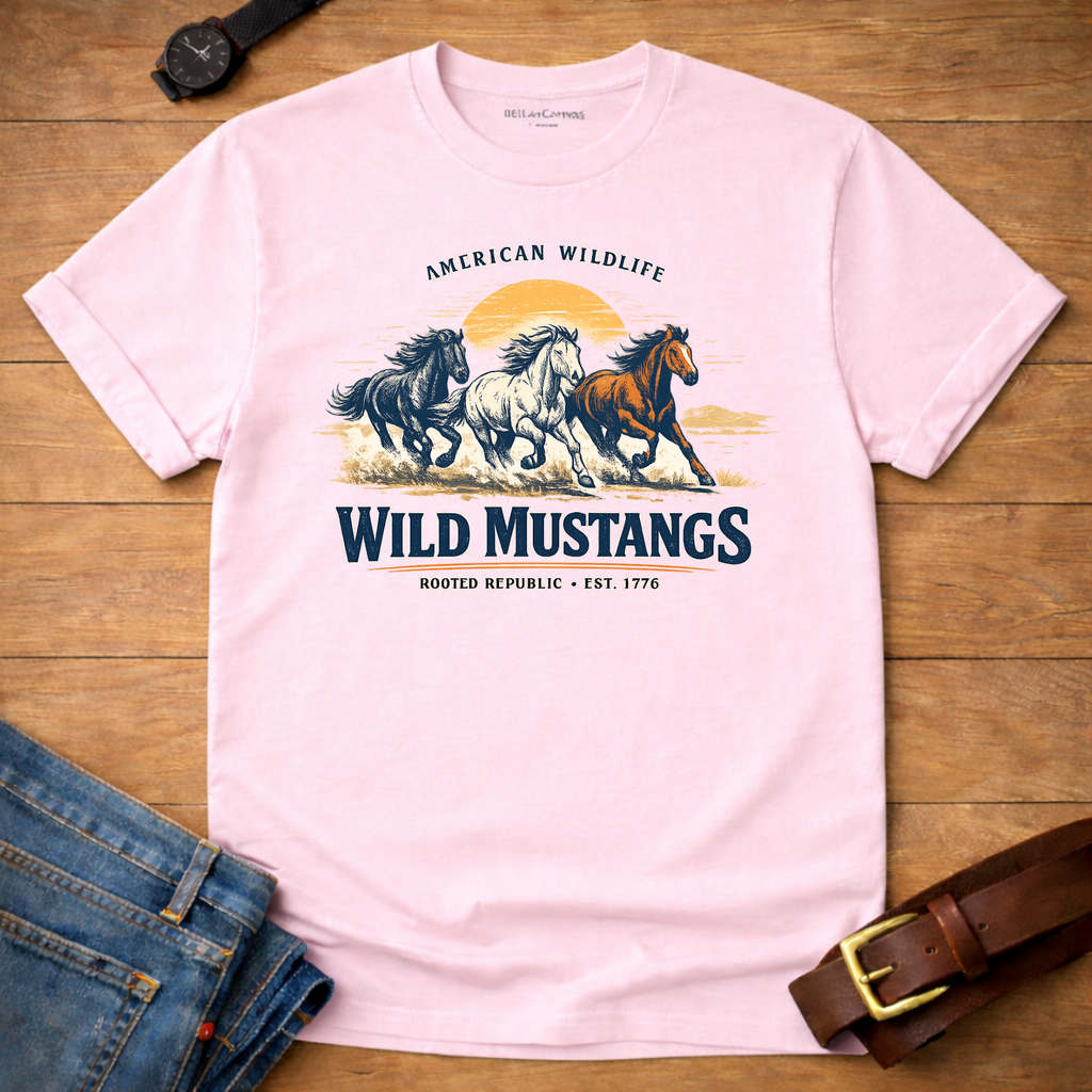 Wildlife Mustangs T-shirt