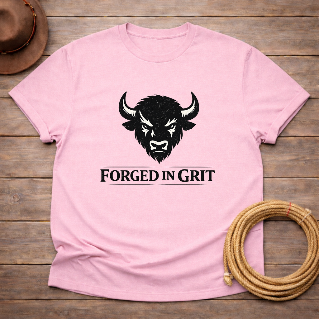 Forged in Grit Buffalo Head T-shirt