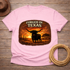 Forged in Texas Longhorn Sunset T-shirt