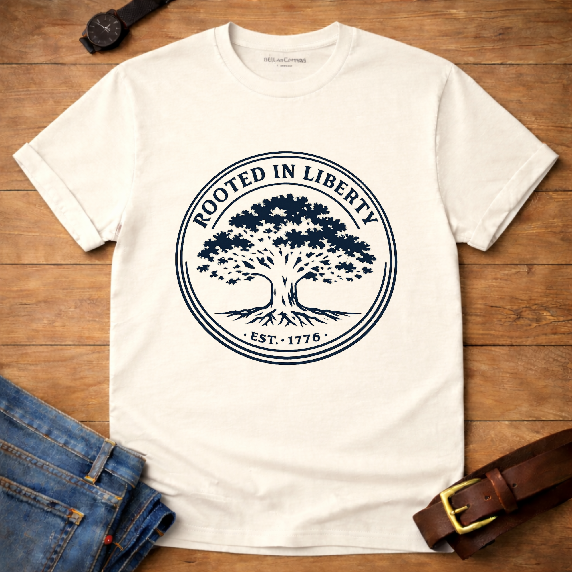 Rooted in Liberty Badge T-shirt
