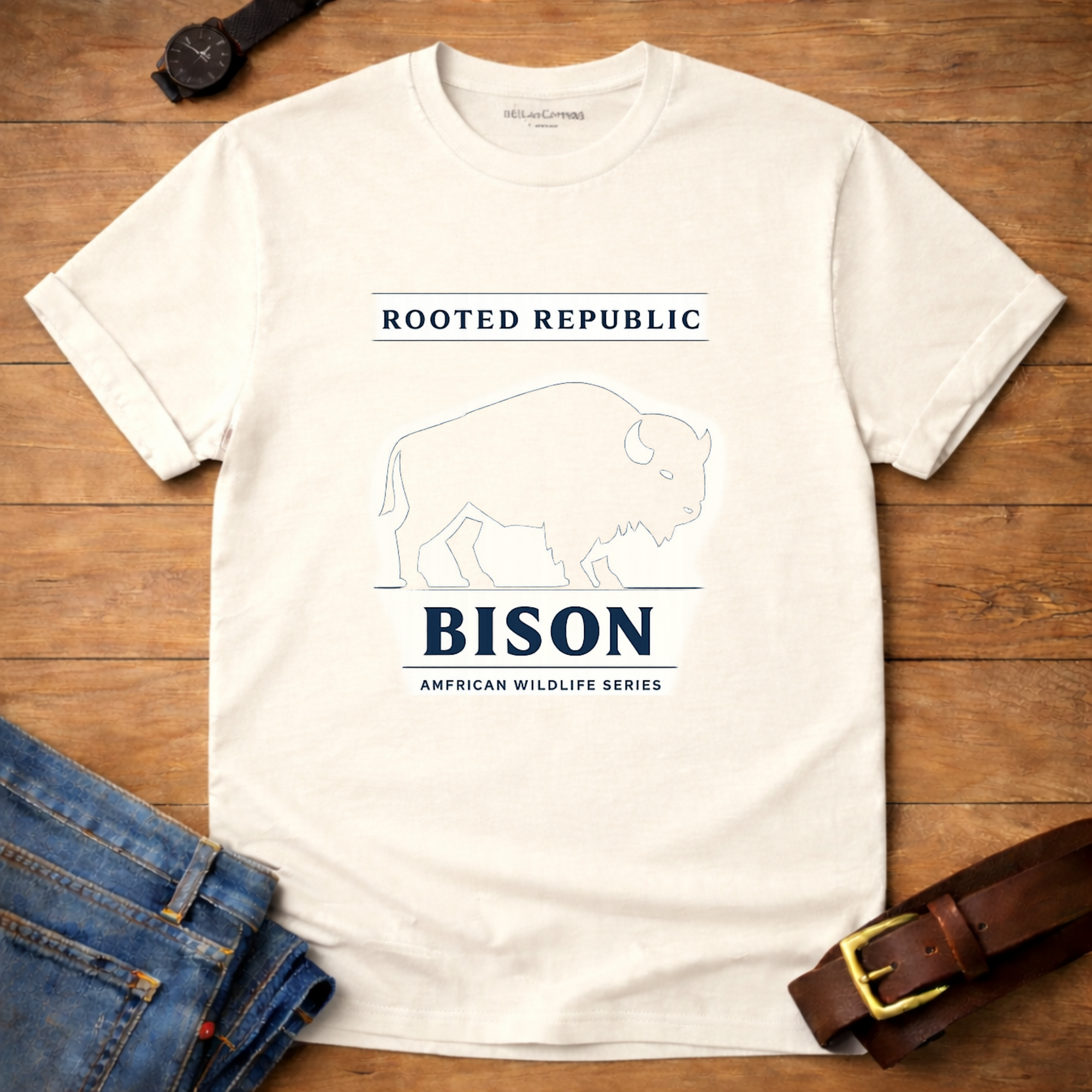 American Wildlife Bison T-shirt