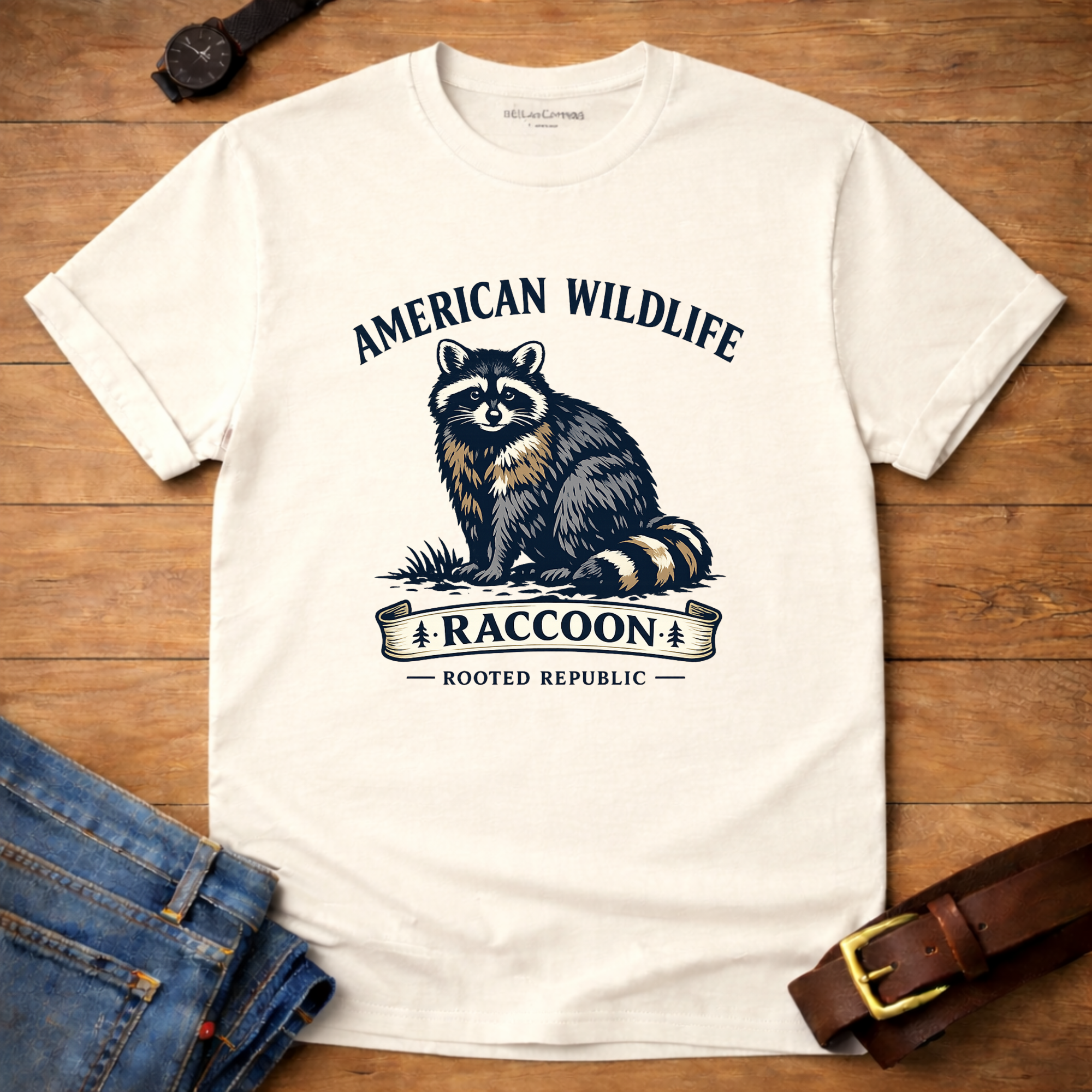 American Wildlife Raccoon T-shirt