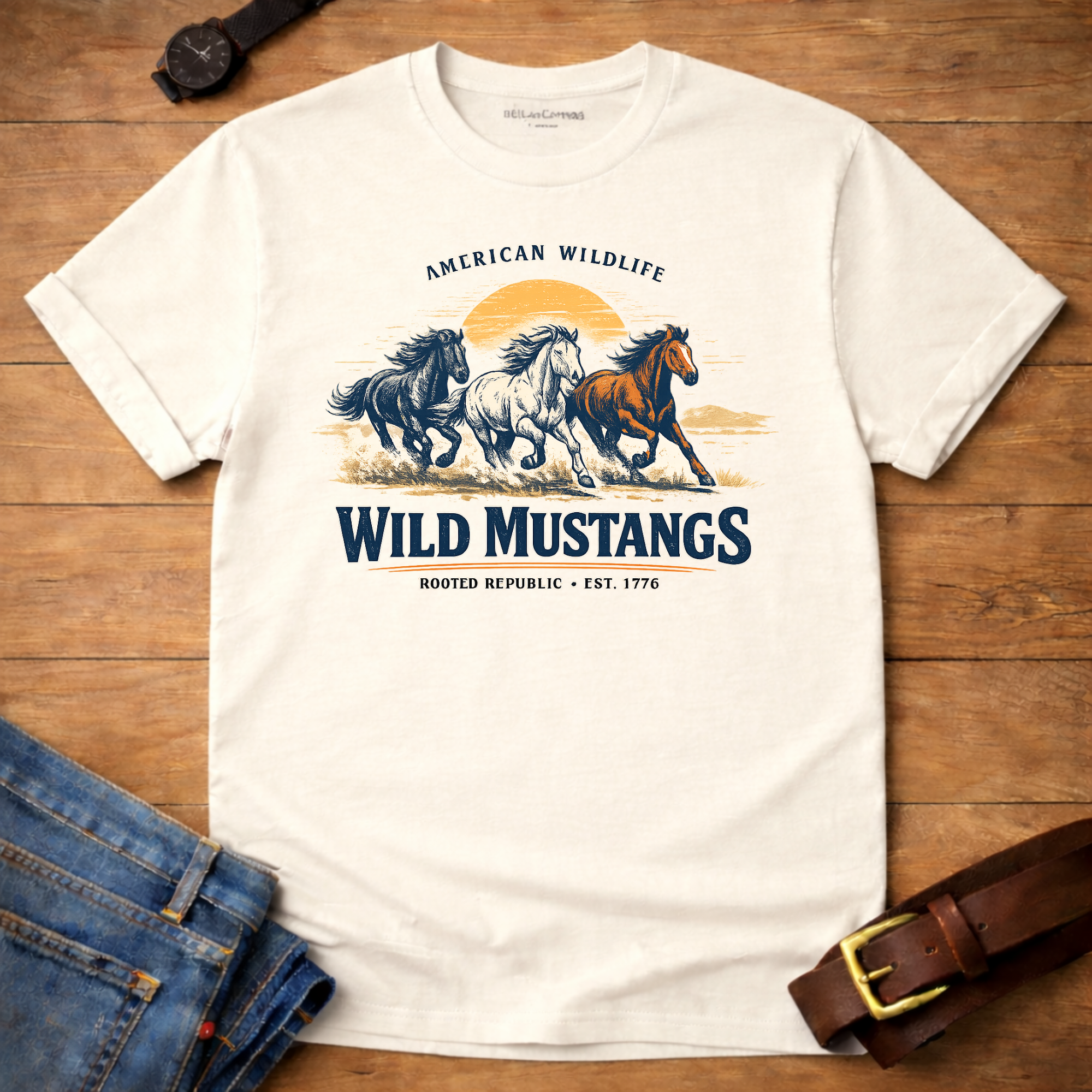 Wildlife Mustangs T-shirt