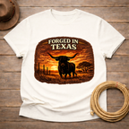Forged in Texas Longhorn Sunset T-shirt