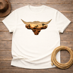 Longhorn Oil Rig Sunset T-shirt