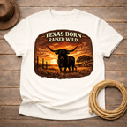 Texas Born Longhorn Sunset T-shirt