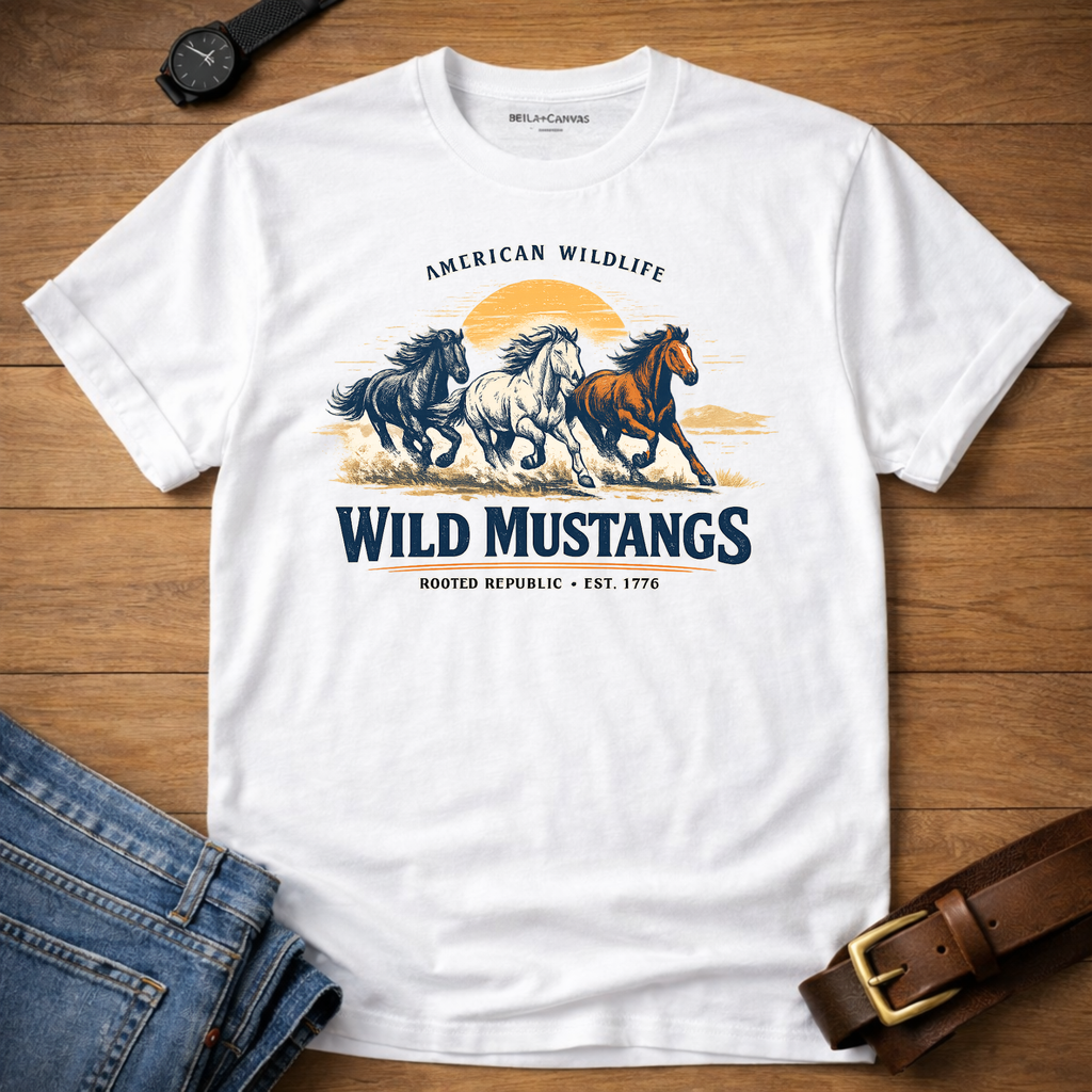Wildlife Mustangs T-shirt