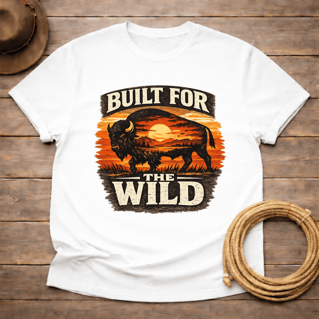 Built for the Wild Buffalo Sunset T-shirt