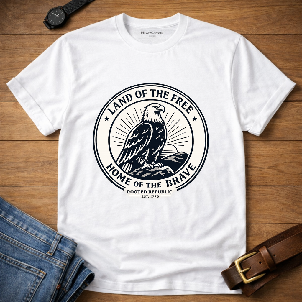 Land of the Free Badge T-shirt