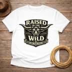 Raised Wild Texas Longhorn Badge T-shirt