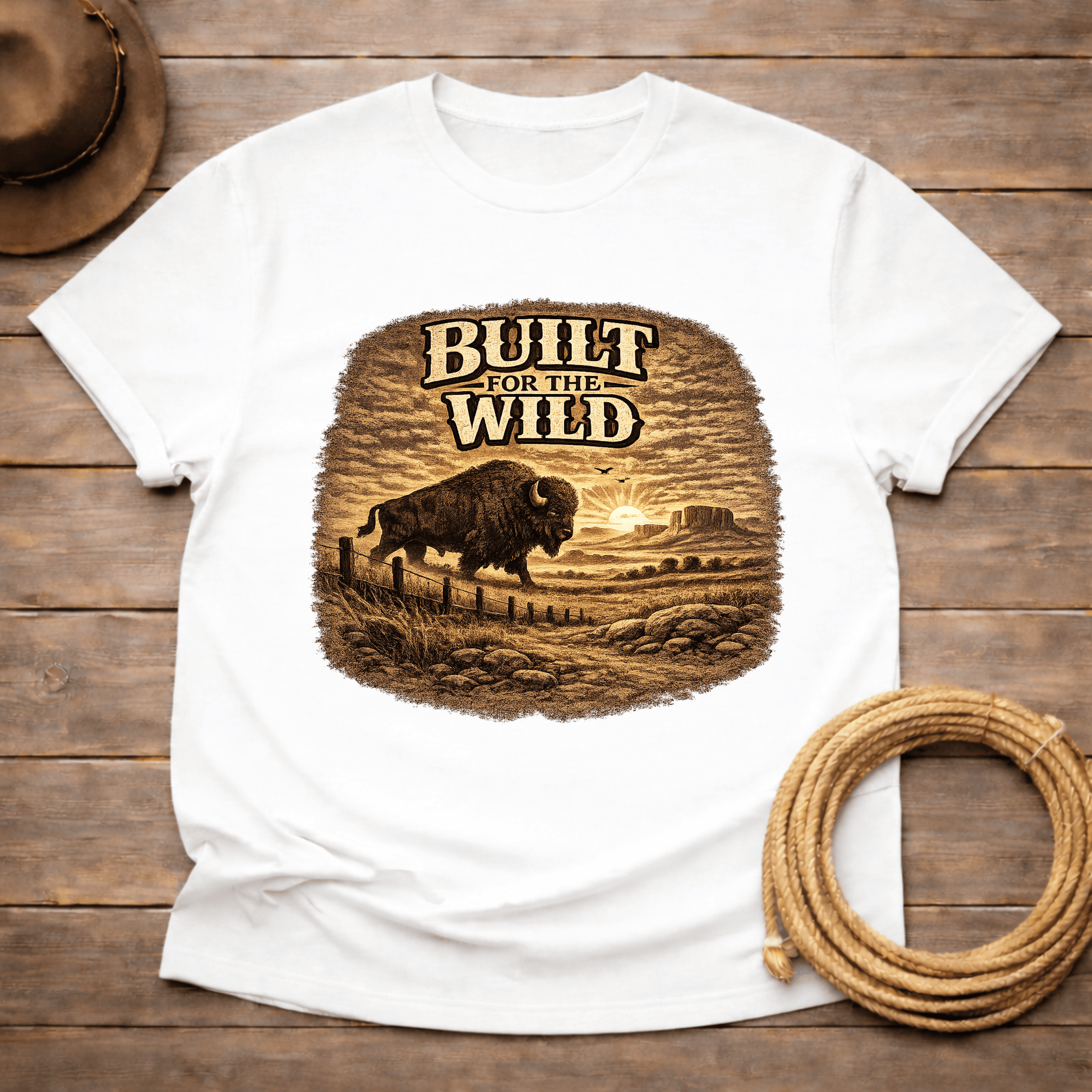 Built for the Wild Buffalo Prairie T-shirt