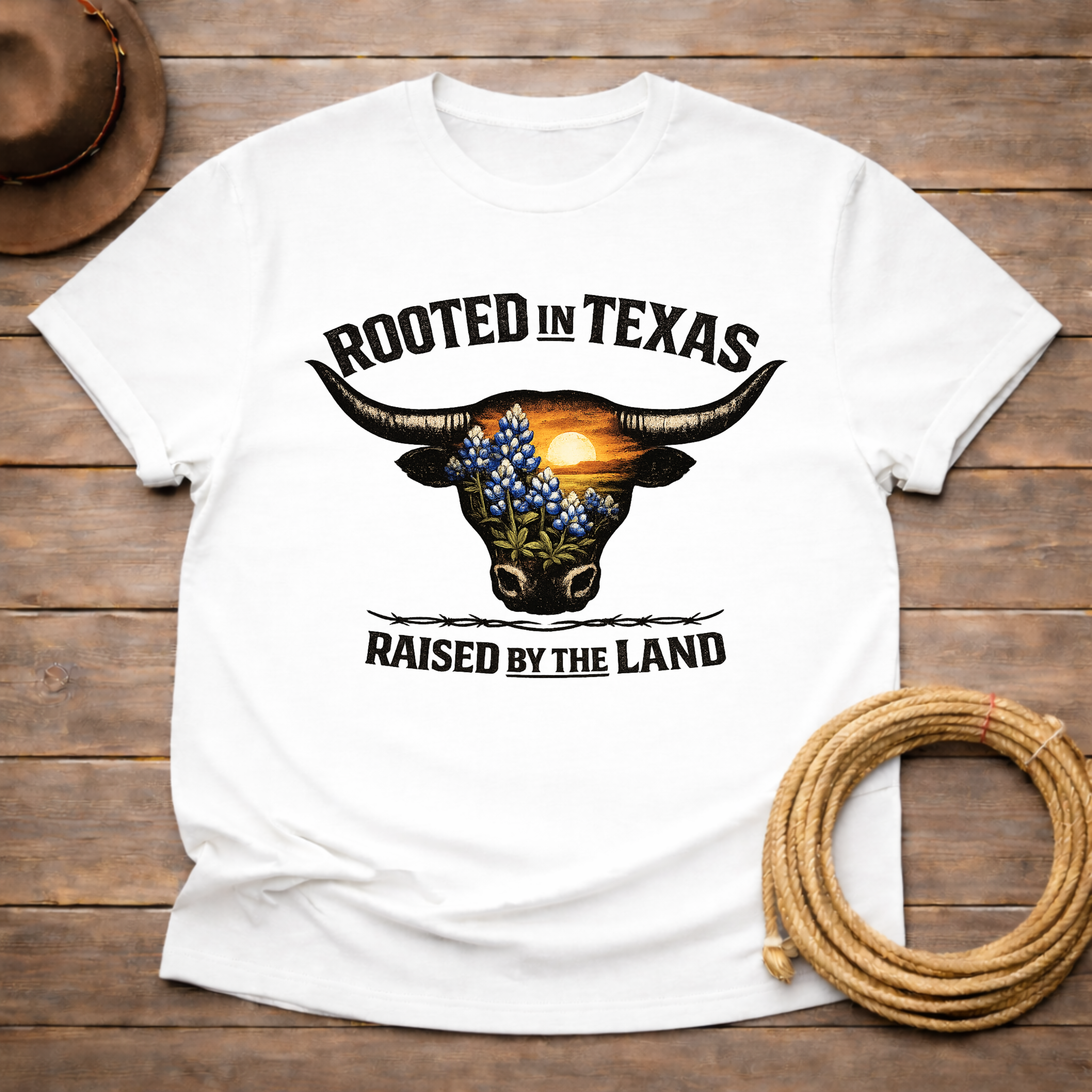 Rooted in Texas Bluebonnets T-shirt