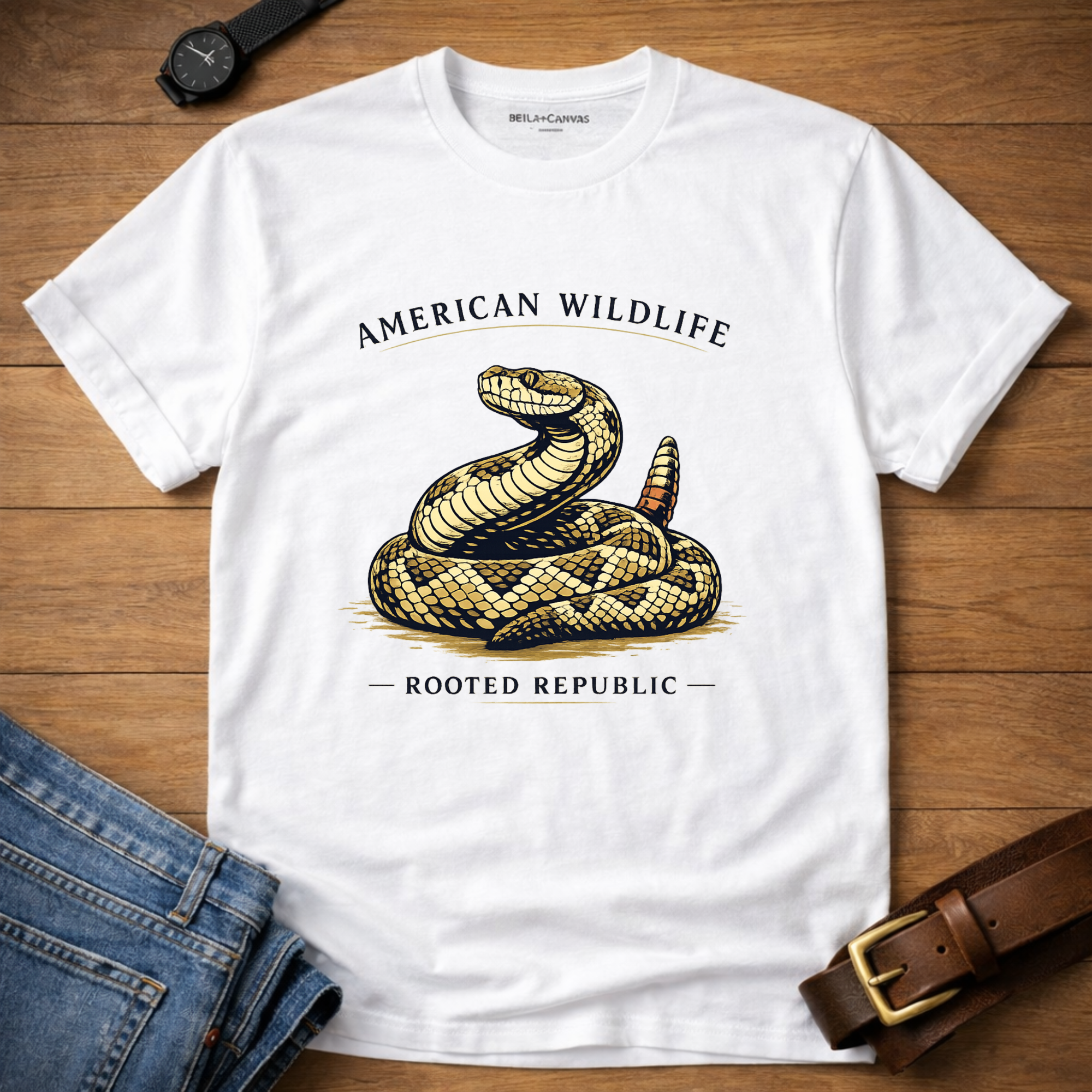 American Wildlife Rattlesnake T-shirt