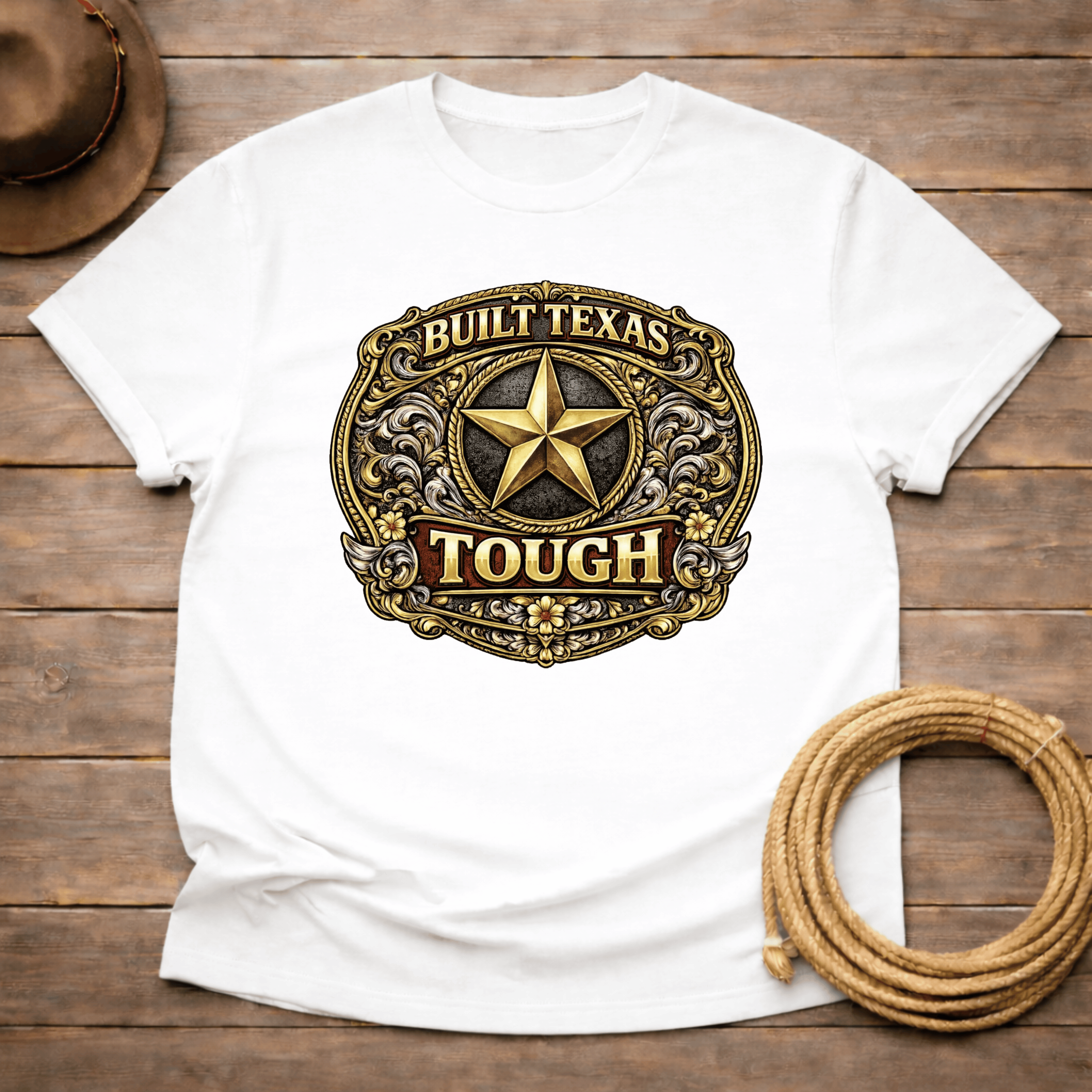 Built Texas Tough Buckle T-shirt