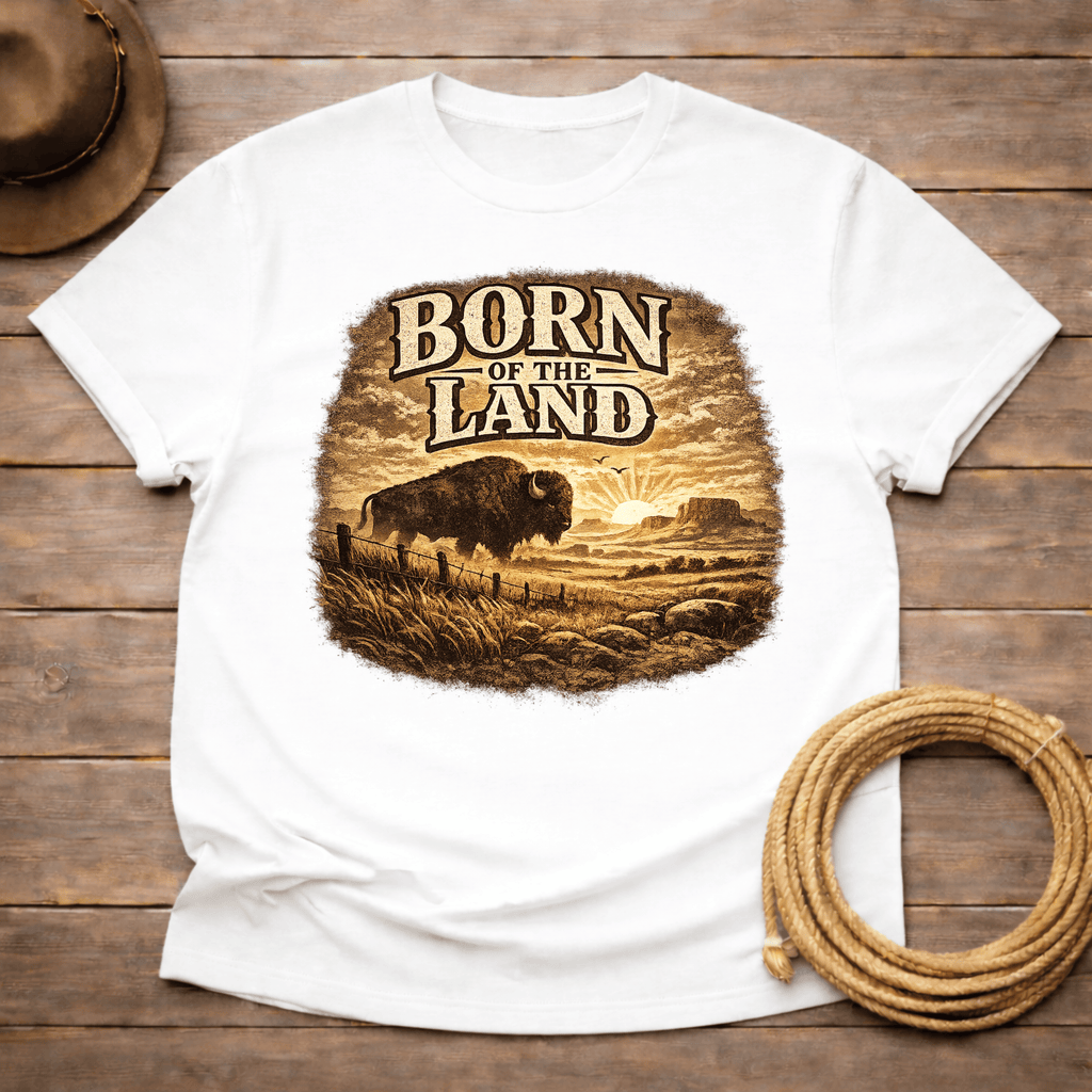 Born of the Land Buffalo T-shirt