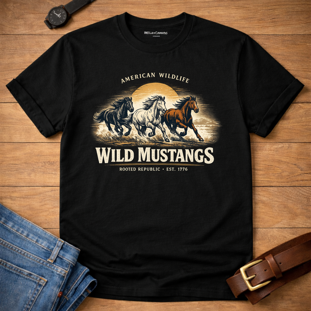 Wildlife Mustangs T-shirt