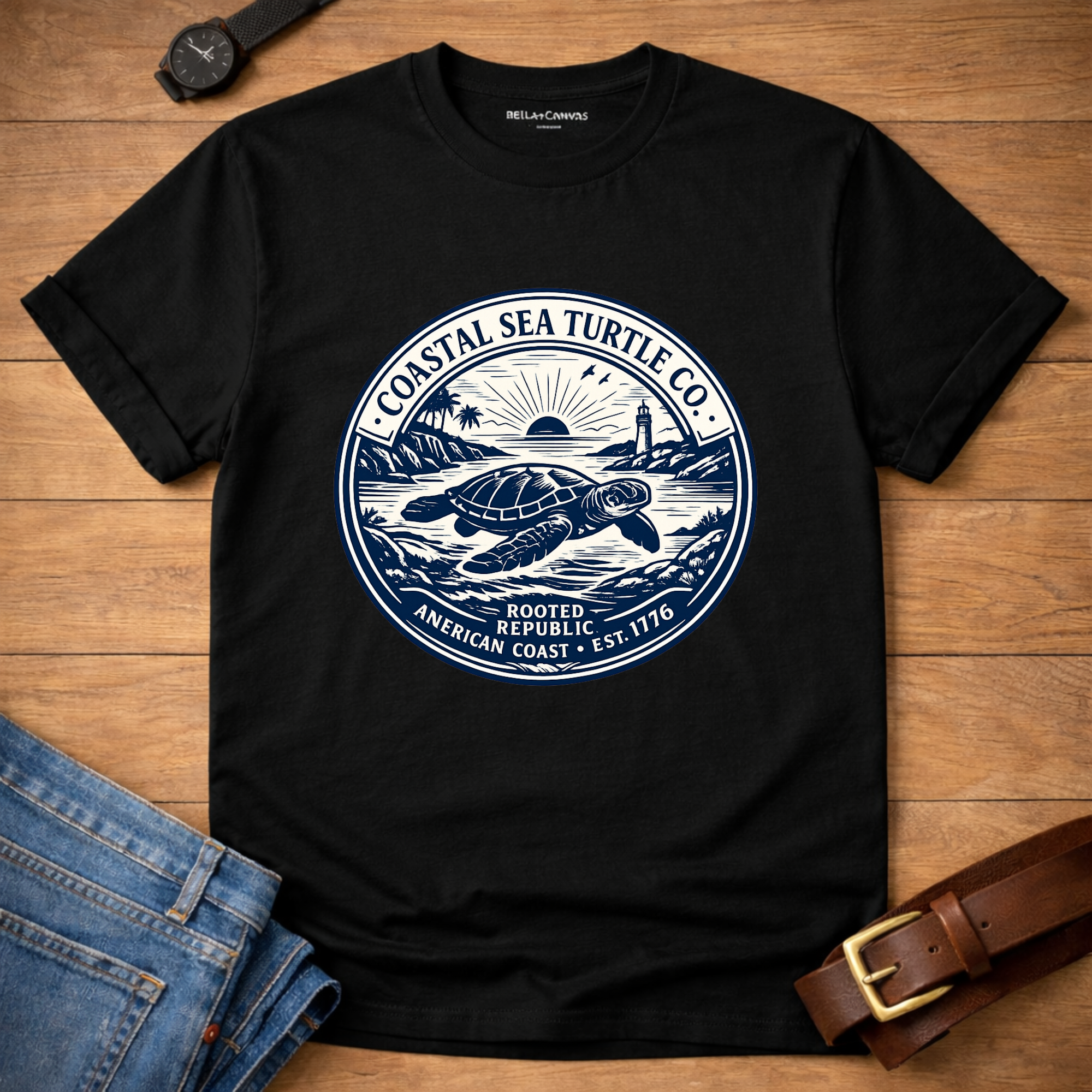 Sea Turtle Badge T-shirt