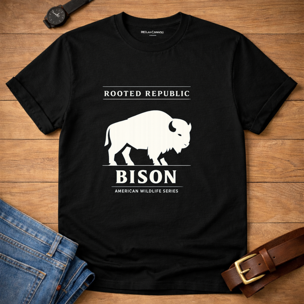 American Wildlife Bison T-shirt
