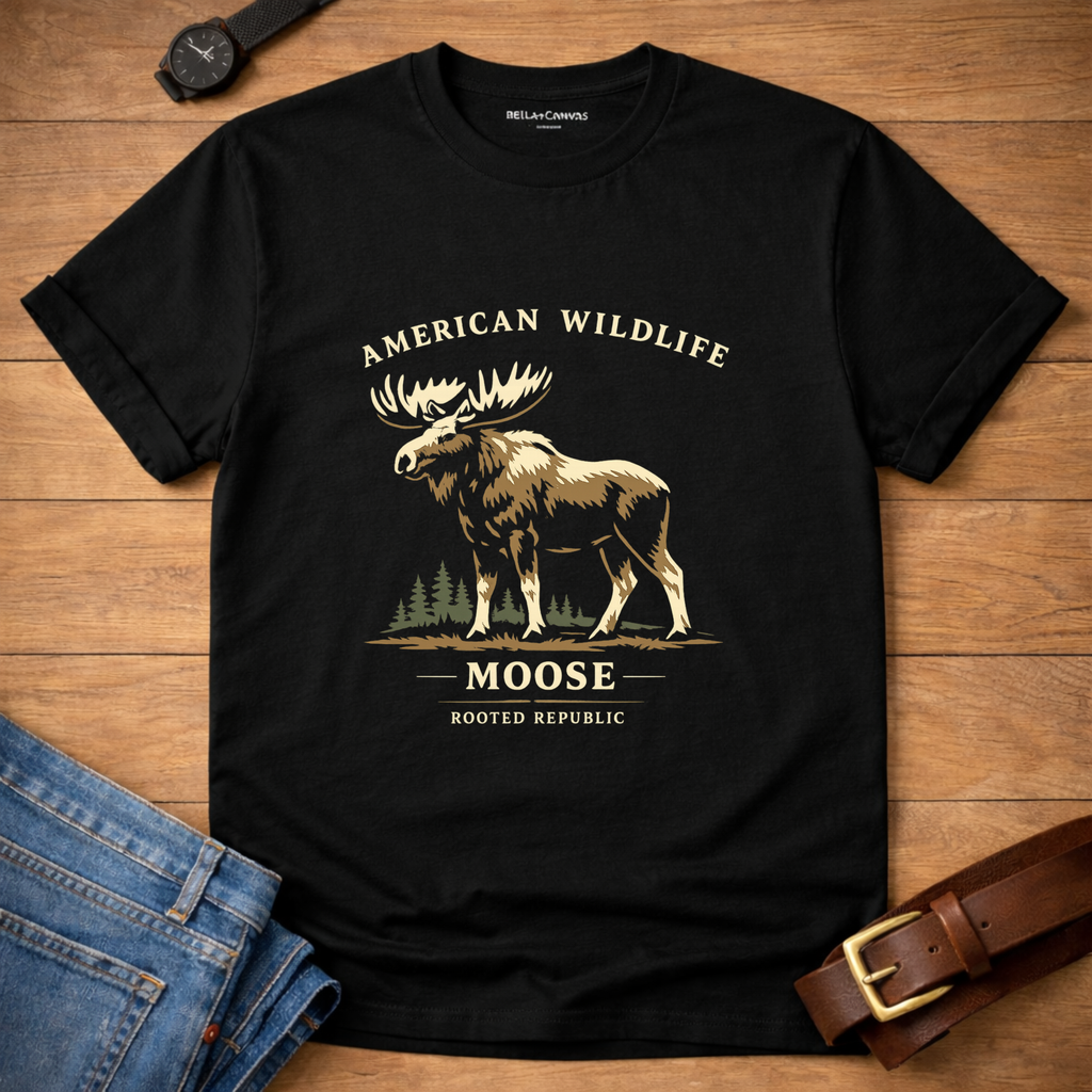 American Wildlife Moose T-shirt